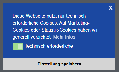 Web Cookie Fenster