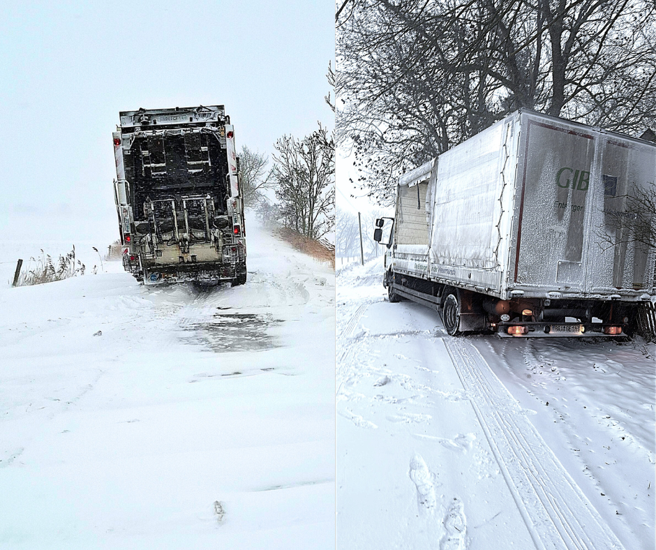GIB Fahrzeuge im Schnee
